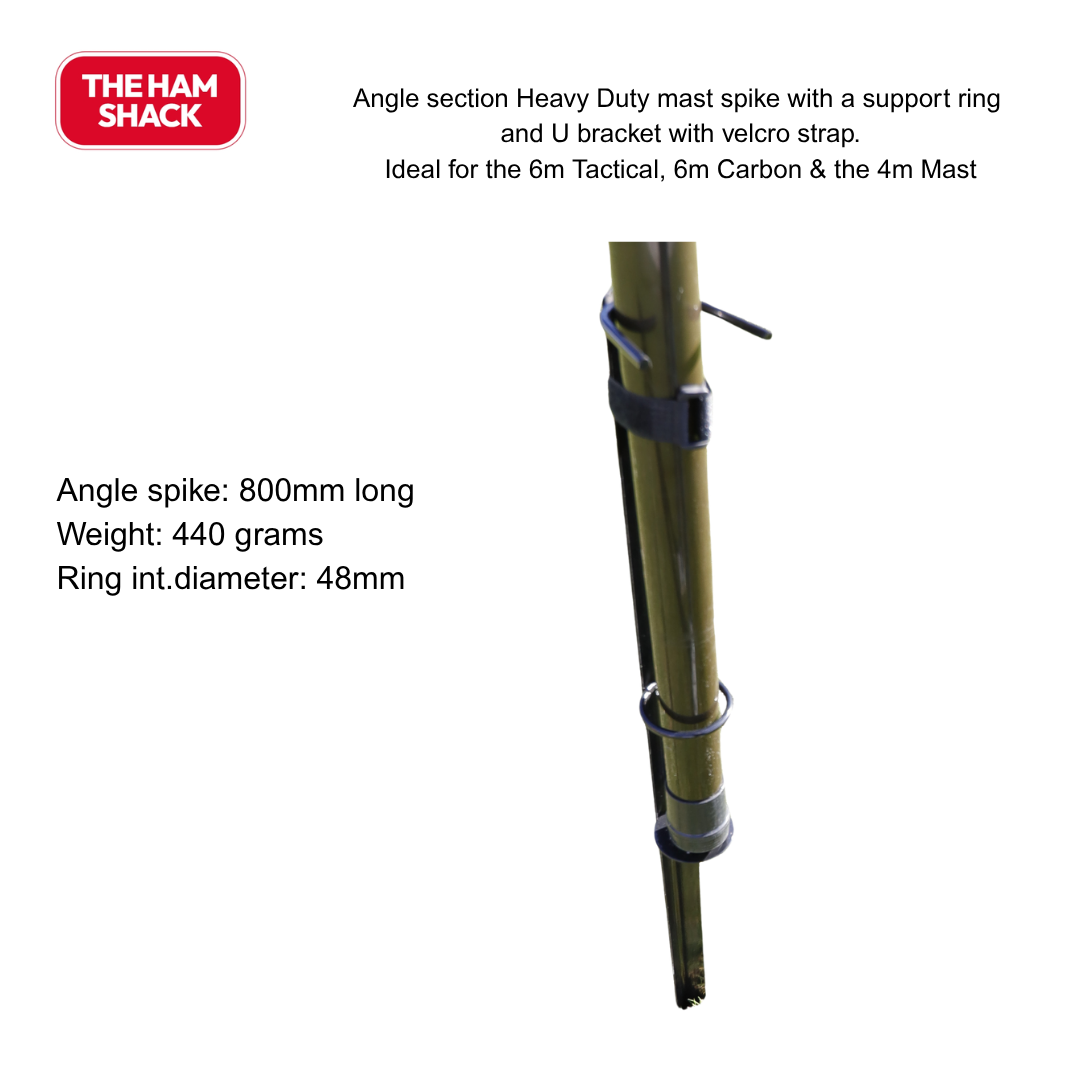 Heavy Duty Ground spike for Telescopic masts - ideal for soft sand and windy environments.
