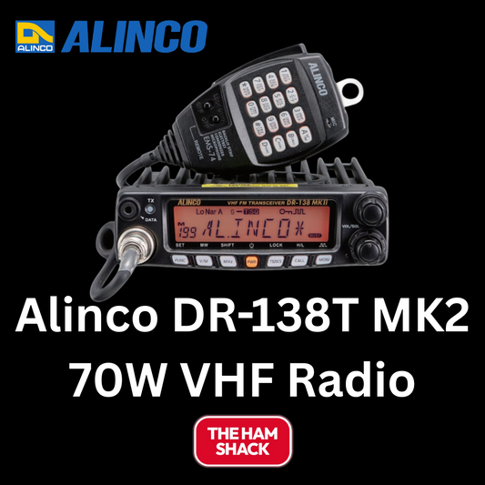 Alinco DR-138T MK2 70W VHF Radio | Amateur Radio Transceiver | NZ