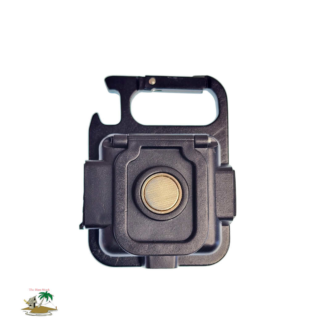 Mini Magnetic Light  COB L.E.D - close u of the back of the light showing the magnet in more detail 