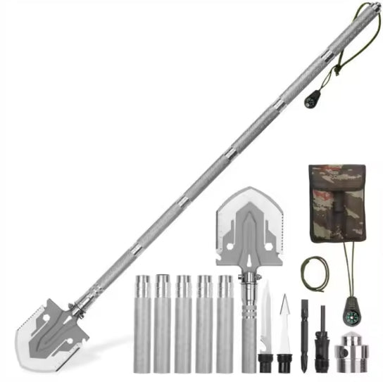 Multi Function Survival Spade with Belt Pouch | Compact