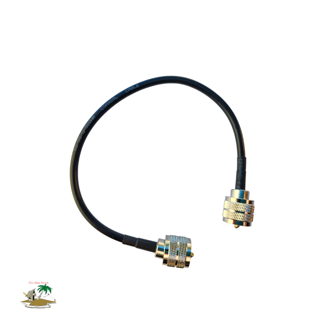 Amateur Radio UHF to UHF Patch Cable, PL-259 connectors on 50 Ohm Coax Cable - the Ham Shack Amateru Radio Gear New Zealand 