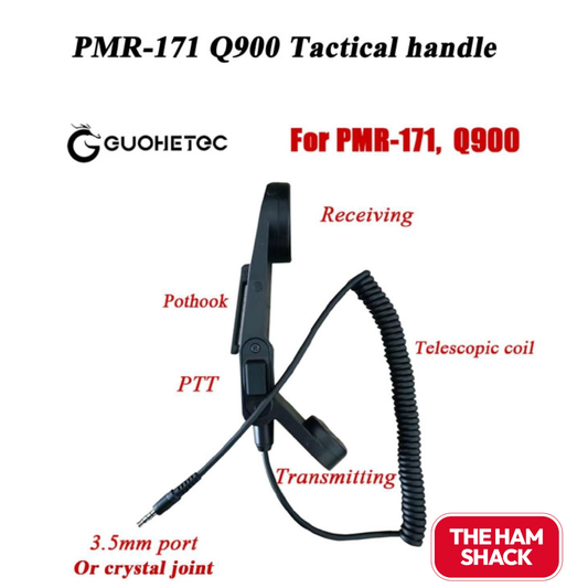 Tactical telephone style handset for the PMR 171 - ideal for use while walking