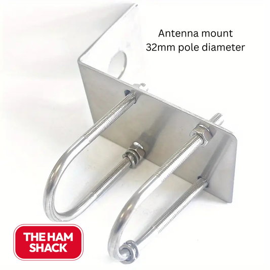 Pole antenna mount