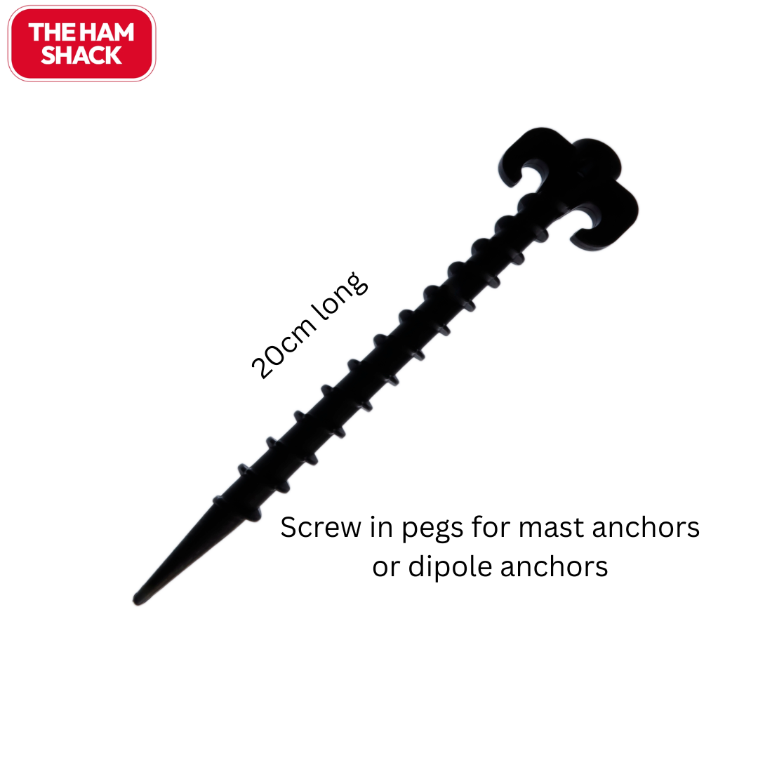 Mast Anchors | Light Weight | Screw In | 20cm