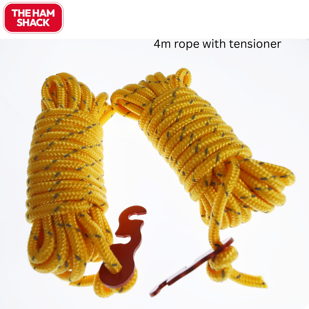 Guy rope with tensioner