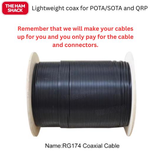 RG174 lightweight coaxial cable