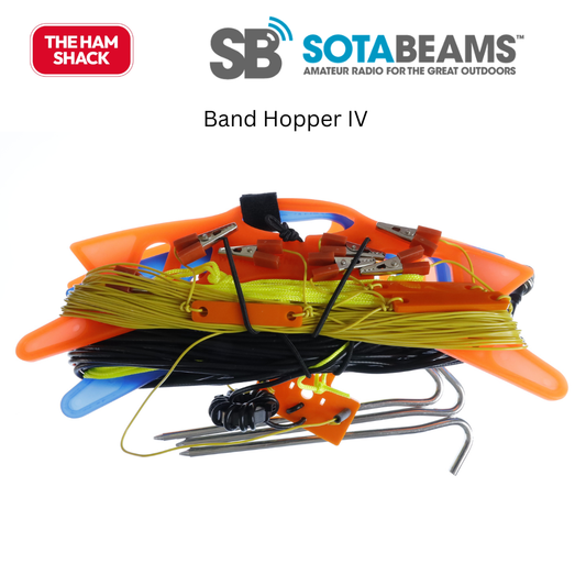 Band Hopper IV - Four-band (20m,30m,40m,80m) portable dipole antenna system